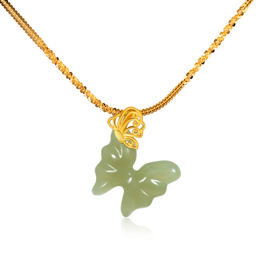 MRW Butterfly Jade Necklace - Butterfly of Rebirth