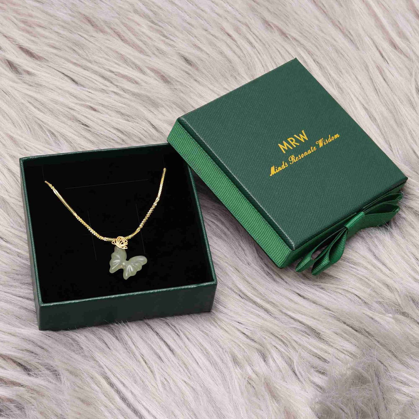 MRW Butterfly Jade Necklace - Butterfly of Rebirth